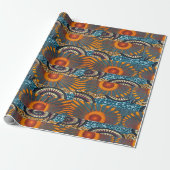 Afrocentric Motif Print Geschenkpapier (Ungerollt)