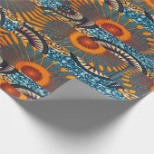 Afrocentric Motif Print Geschenkpapier (Ecke)