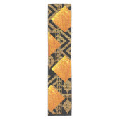 Afrocentric Mud Cloth Motif Kurzer Tischläufer (Vorderseite)
