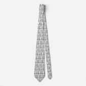 Afrocentric Mud Cloud Black and White MC3 Neck Tie Krawatte (Vorderseite)