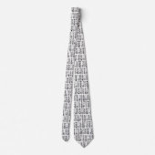 Afrocentric Mud Cloud Black and White MC3 Neck Tie Krawatte (Rückseite)