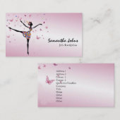 Afrocentric Tänzer-Ballerina-beruflicher Stylist Visitenkarte (Vorne/Hinten)