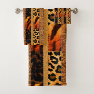Afrocentric Tribal Safari   Badhandtuch Set