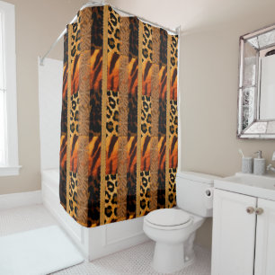 Afrocentric Tribal Safari  Duschvorhang