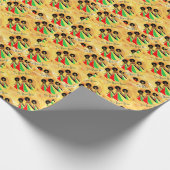 Afrocentric Wohngestaltung Geschenkpapier (Ecke)