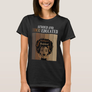 Afroed und HBCU unterrichteten historische schwarz T-Shirt