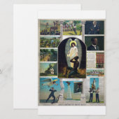 Afroes-amerikanisch Monument, circa 1897 Briefpapier (Vorne/Hinten)