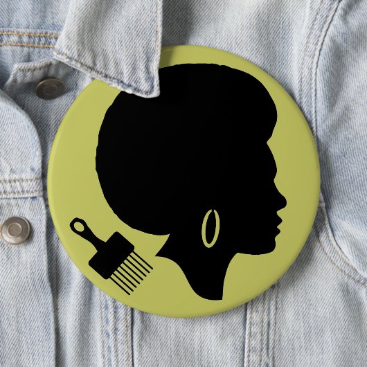 AFROfrau MIT AFRO-AUSWAHL Button (Beispiel)