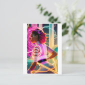 Afrofuturism Five Postkarte (Stehend Vorderseite)