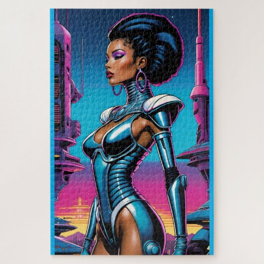 Afrofuturismus Four Ken Gage SciFi Puzzle (Vertikal)