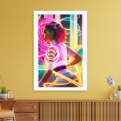 Afrofuturismus Fünf Leinwanddruck (Insitu (Wohnzimmer))
