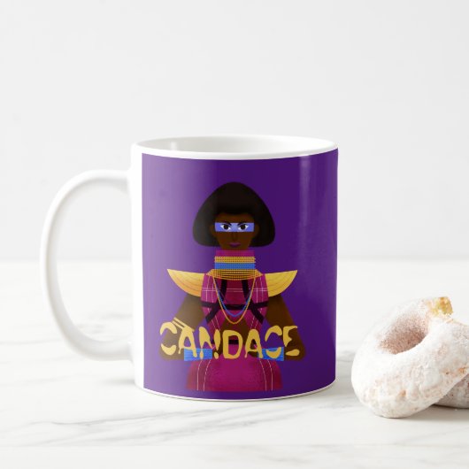 Afrofuturismus Kaffeetasse (Mit Donut)