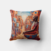 "Afrofuturismus: Lebhafte Träume des Erbes" Kissen (Rückseite)