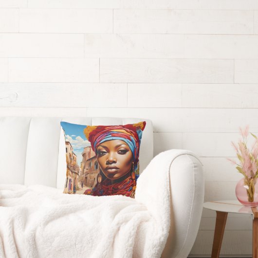 "Afrofuturismus: Lebhafte Träume des Erbes" Kissen (Liege)