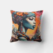 "Afrofuturismus: Lebhafte Träume des Erbes" Kissen (Rückseite)