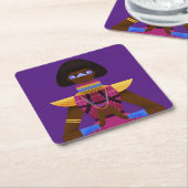 Afrofuturismus Rechteckiger Pappuntersetzer (angewinkelt)