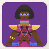 Afrofuturismus Rechteckiger Pappuntersetzer (Vorderseite)