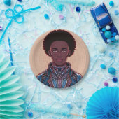 Afrofuturist King 7" Papierplatte Pappteller (Party)