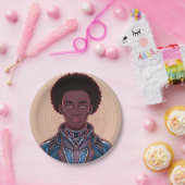 Afrofuturist King 7" Papierplatte Pappteller (Party)