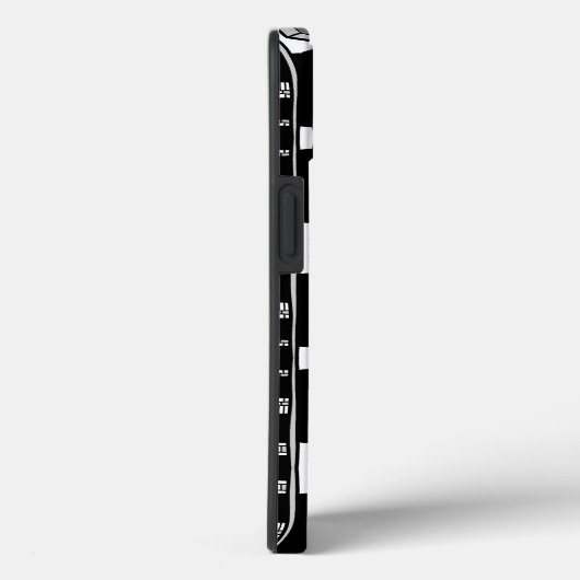 Afrofuturist Pattern Gray Case-Mate iPhone Hülle (Rückseite / Rechts)