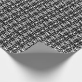 Afrofuturist Pattern Gray Geschenkpapier (Ecke)