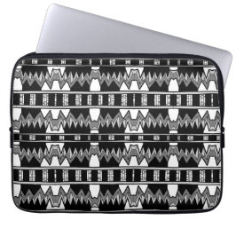 Afrofuturist Pattern Gray Laptopschutzhülle