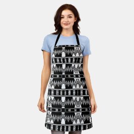 Afrofuturist Pattern Gray Schürze