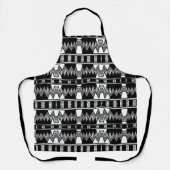 Afrofuturist Pattern Gray Schürze (Vorderseite)