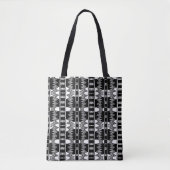 Afrofuturist Pattern Gray Tasche (Vorderseite)