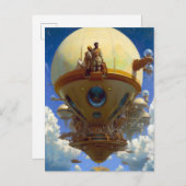 Afrofuturistische Science Fiction Postkarte (Vorne/Hinten)