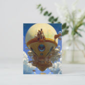 Afrofuturistische Science Fiction Postkarte (Stehend Vorderseite)