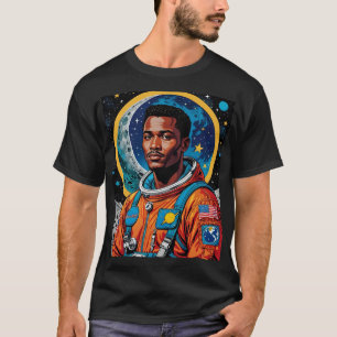 Afrofuturistisches Astronautenkunst T-Shirt