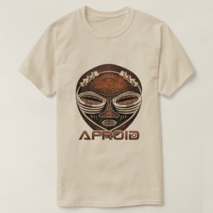 Afroid - Afrofuturismus Cyber-Tribal Afrikanische T-Shirt