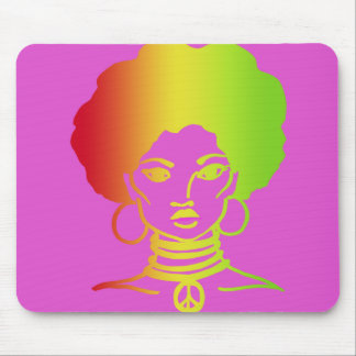 AFROLICOUS ROSA MAUSUNTERLAGE MOUSEPAD