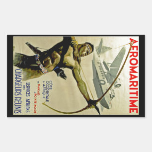 Afromaritime Rechteckiger Aufkleber