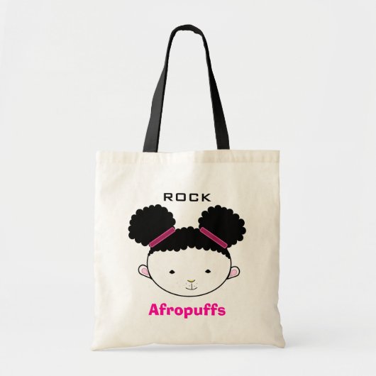 Afropuffs Felsen! Tragetasche (Vorne)