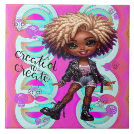 Afropunk erstellt, um Keramik zu erstellen Fliese