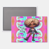 Afropunk erstellt, um Magnet zu erstellen (Vorderseite/Rückseite)