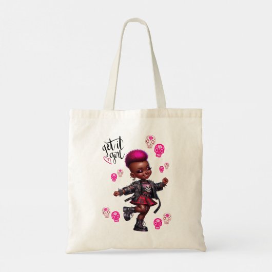 Afropunk Get It Girl Tote Bag Tragetasche (Rückseite)