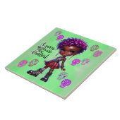 Afropunk Glücklichste Girls Keramik Tile Fliese (Seite)