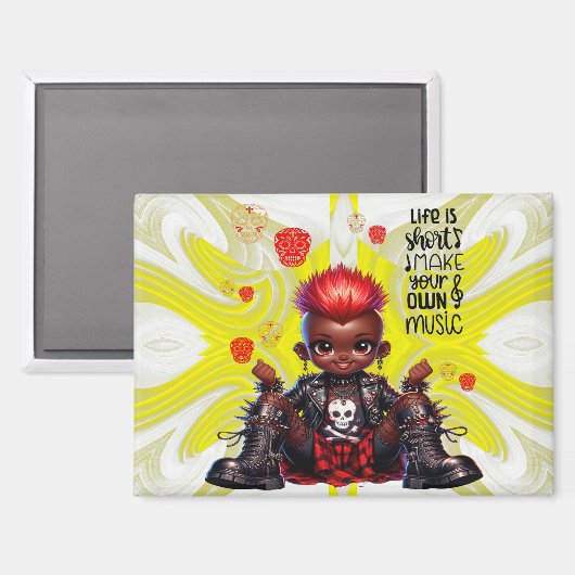 Afropunk Make Music Magnet (Vorderseite/Rückseite)
