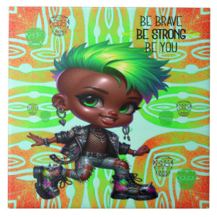 Afropunk sei tapfer Keramik Tile Fliese