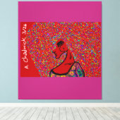 AfroQueen  Leinwanddruck (Insitu (Holzboden))