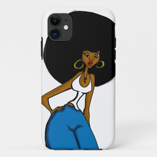 Afroschwester iphone Fall Case-Mate iPhone Hülle (Rückseite)