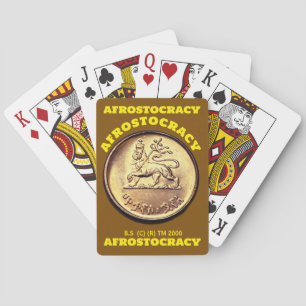 AFROSTOKRATIE-KARTEN. Sheriff Spielkarten