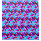 AfroUrban geometrischer Muster Duschvorhang (Vorderseite)