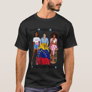 Afrovenezolanische beste Freundin Frauen Flagge Ve T-Shirt