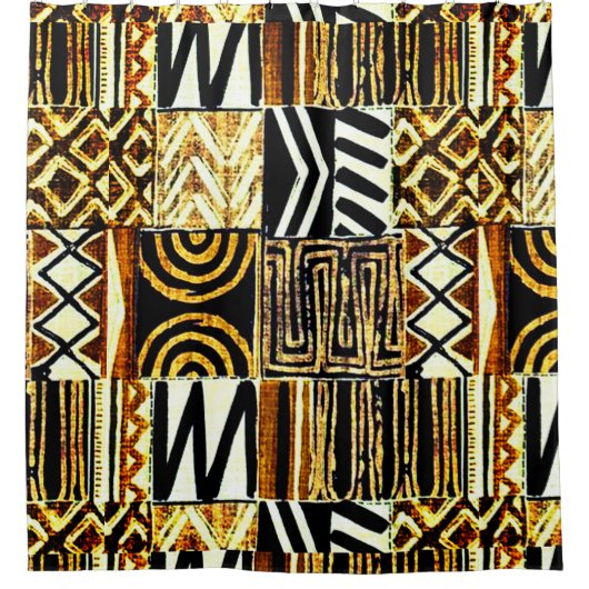 afrozentrisch erschüttert duschvorhang (Vorderseite)