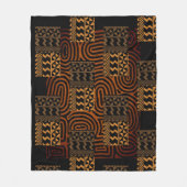 Afrozentrisch geometrisch fleecedecke (Vorderseite)