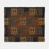 Afrozentrisch geometrisch fleecedecke (Vorderseite (Horizontal))